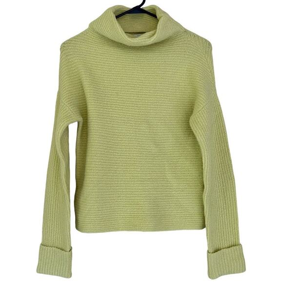 Daily Ritual Sweaters - daily rituals high neck cuffed sleeve stretch soft knit yellow sweater s…